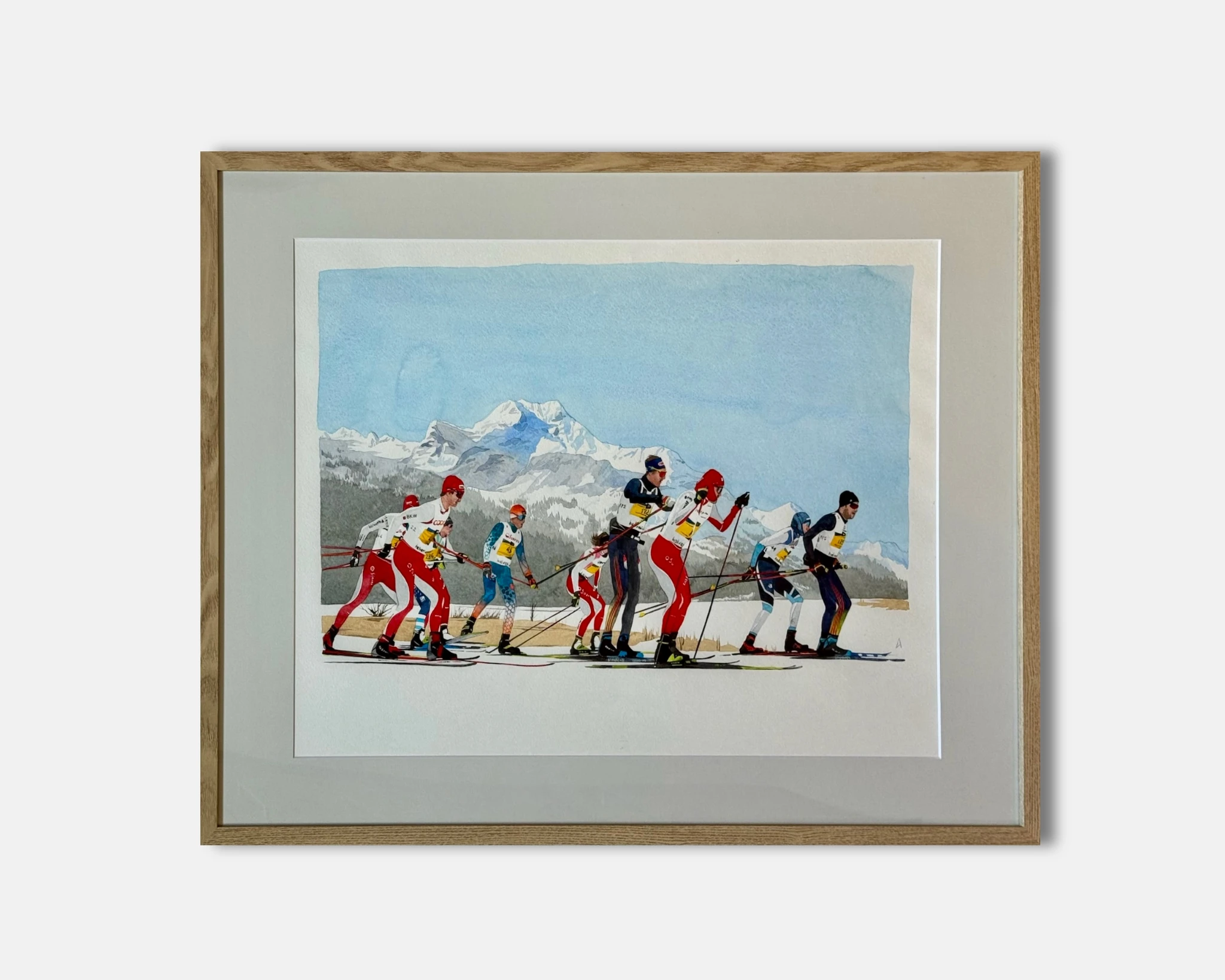 Ski Marathon. Close pack - alternate view